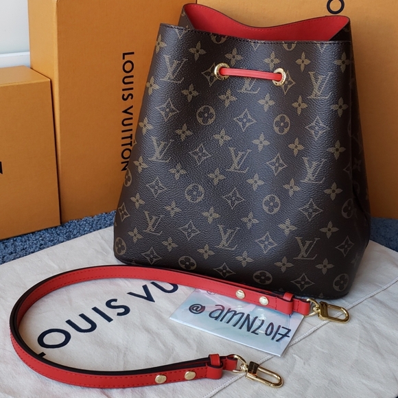 LOUIS VUITTON Monogram Neo noe Red / Neonoe - Picture 2 of 12